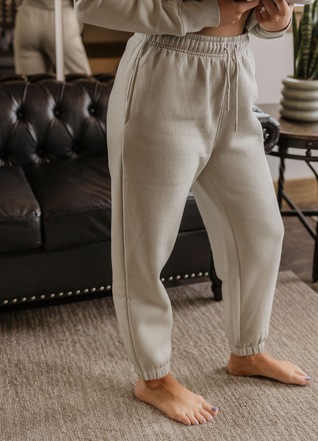 DANAE SAGE FLEECE JOGGERS BY IVY & CO