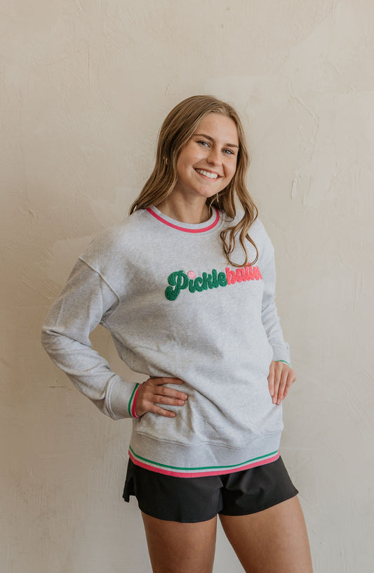 PICKLEBALLER CREWNECK SWEATSHIRT BY IVY & CO