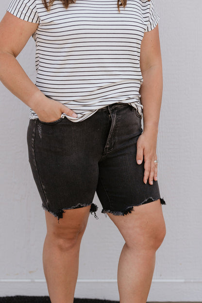 DANIELLE BERMUDA HIGH RISE SHORTS