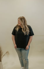 KELSI CURVY BOXY FIT BASIC TEE 4 COLOR OPTIONS