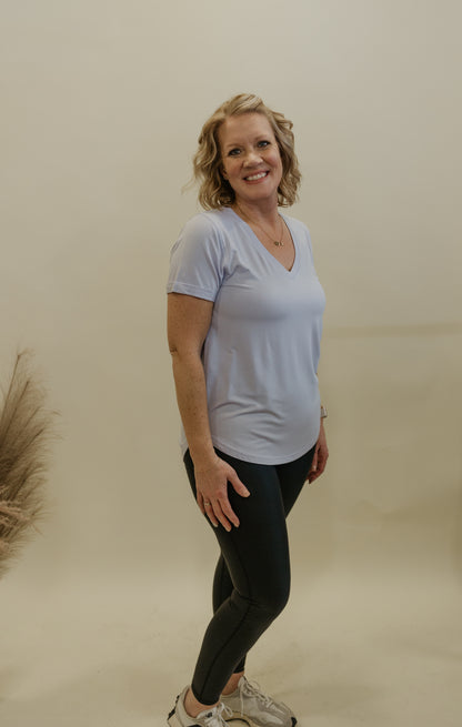 LANELLE BASIC V-NECK TSHIRT THREAD & SUPPLY multiple color options