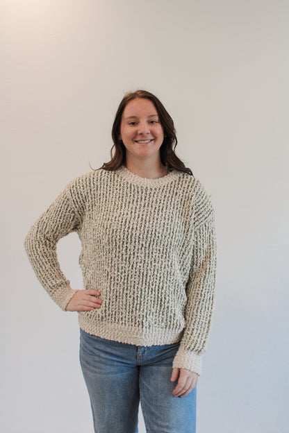 LILLIET POPCORN YARN SWEATER