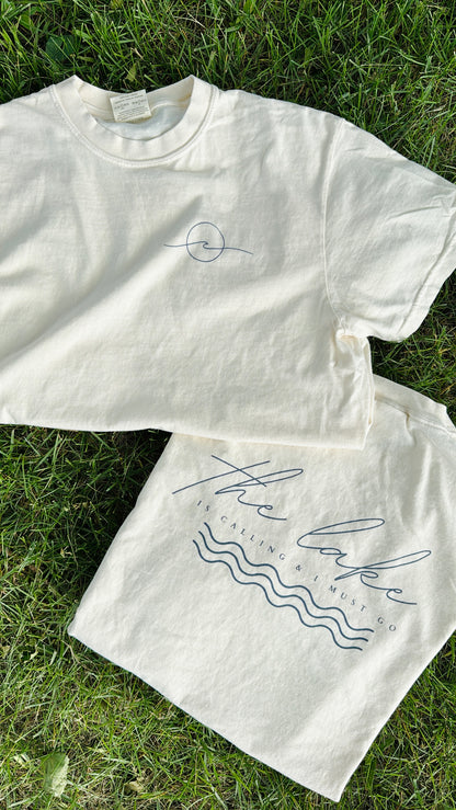 THE LAKE IS CALLING GRAPHIC TEE