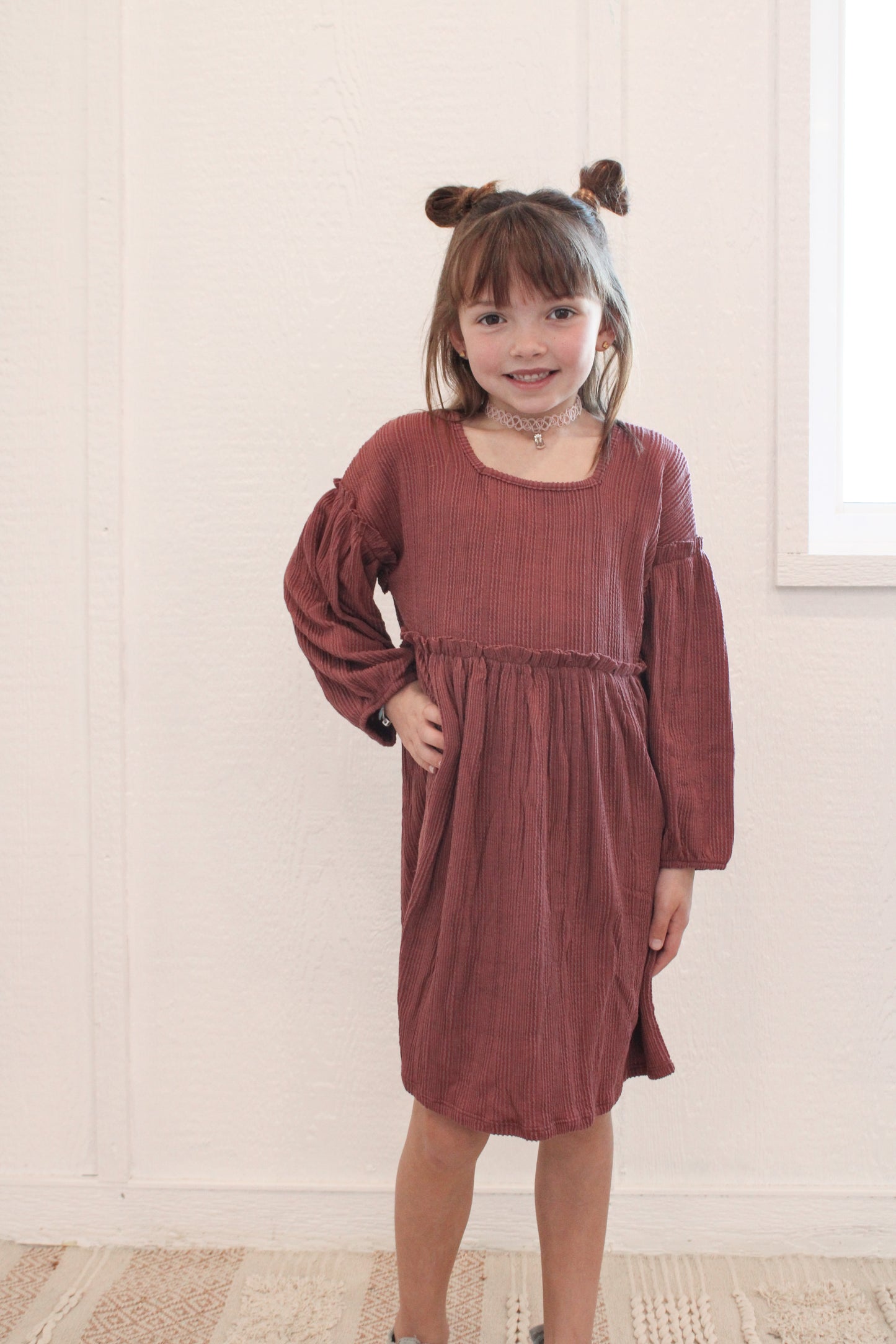 RIPA GIRLS RIBBED DRESS