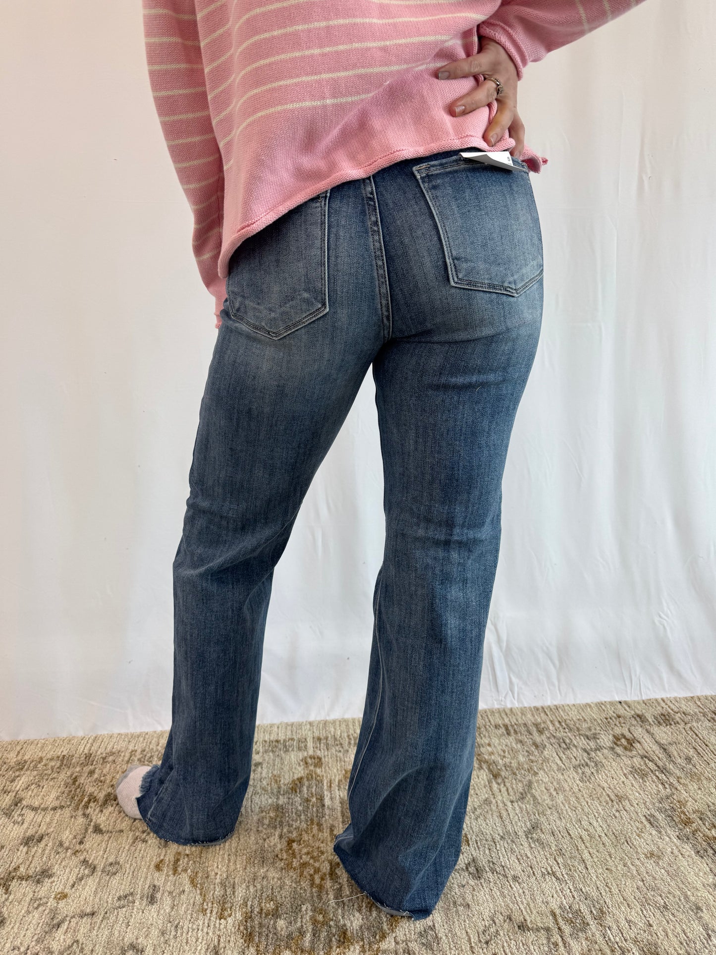 ELASON HIGH RISE LONG INSEAM STRAIGHT JEANS