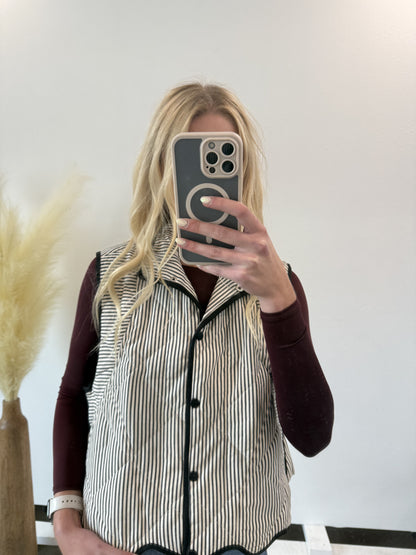 HILLER STRIPED VEST BY IVY & CO