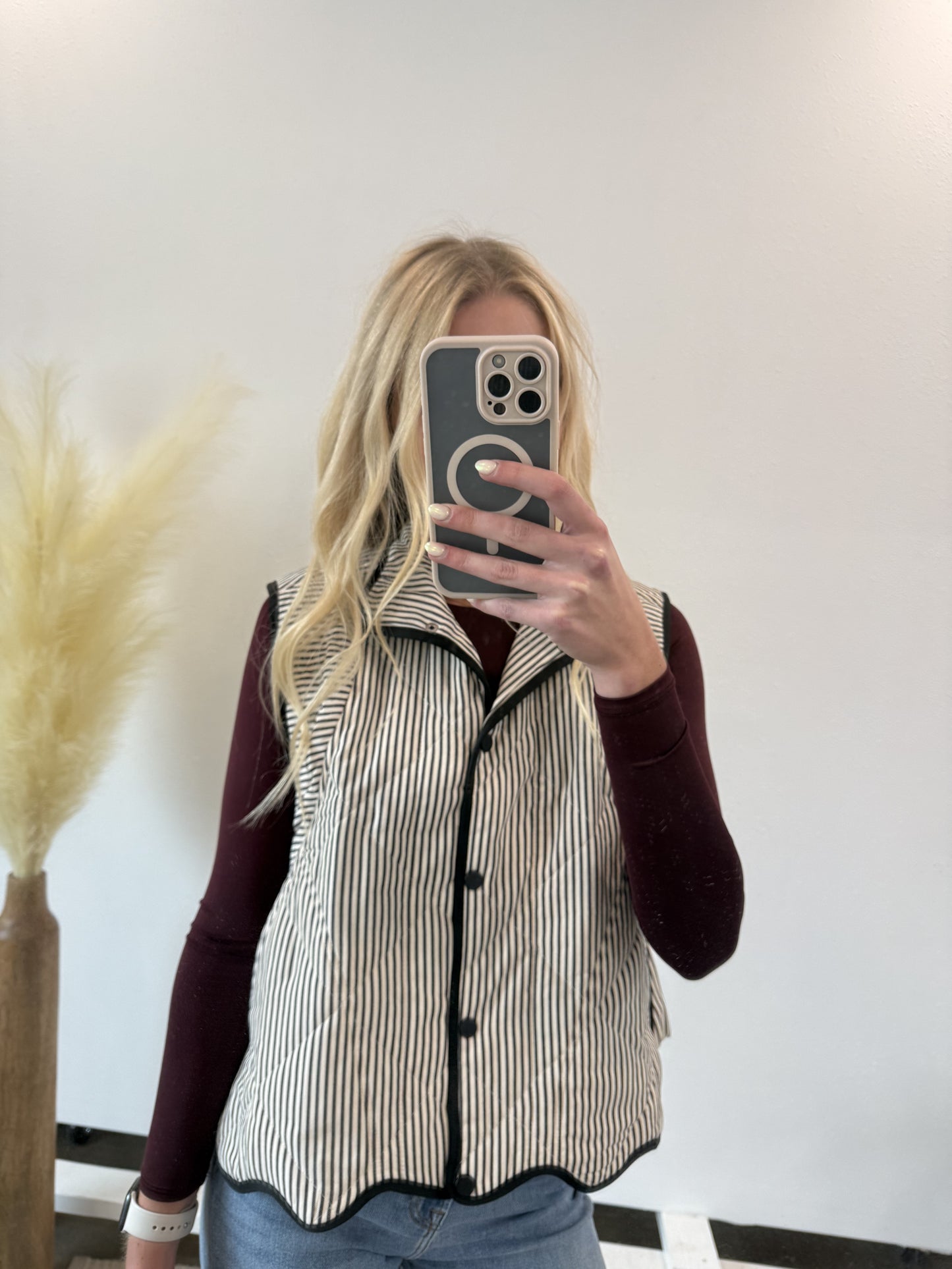 HILLER STRIPED VEST BY IVY & CO