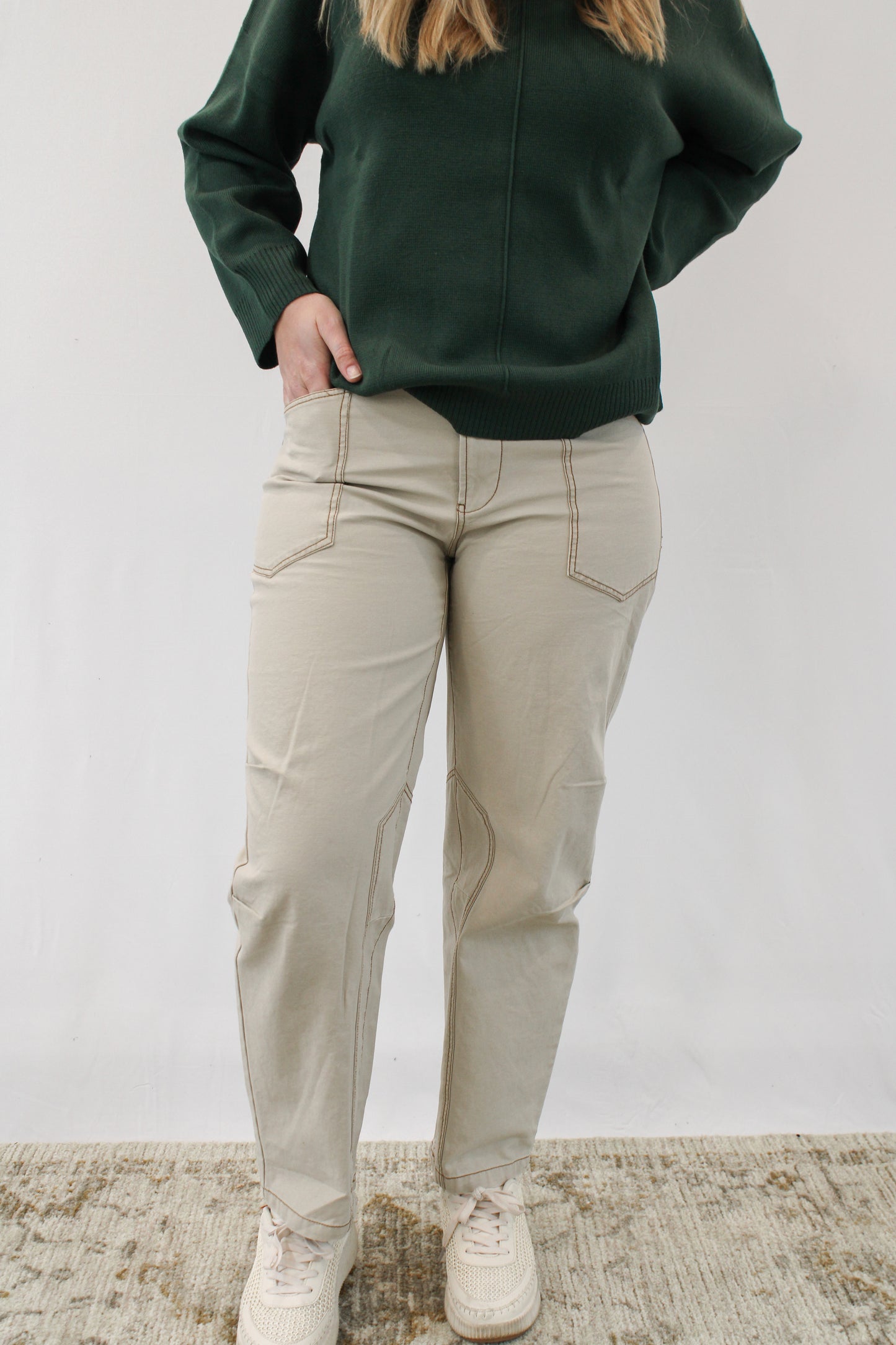 BAY ANKLE KHAKI PANT BY IVY & CO