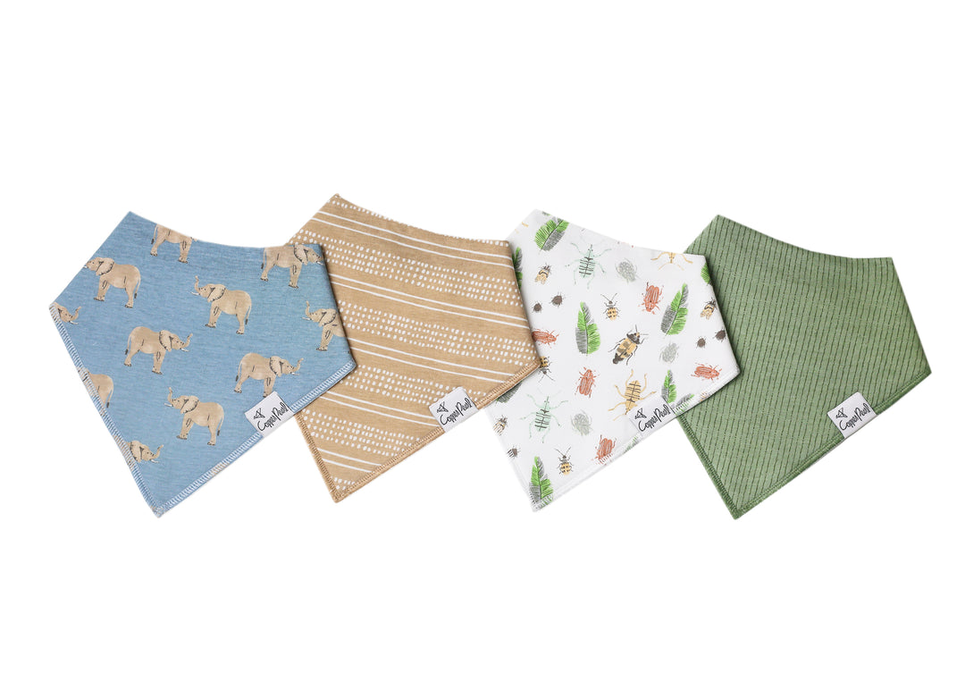 COPPER PEARL BABY BANDANA BIBS