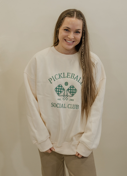 PICKLEBALL CREWNECK SWEATSHIRT BY IVY & CO