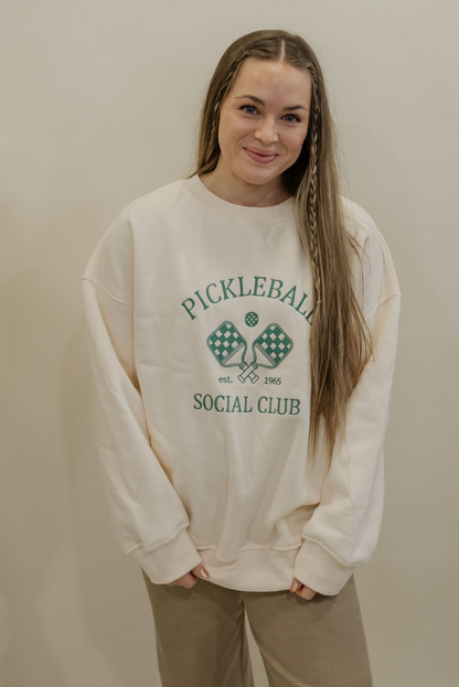 PICKLEBALL CREWNECK SWEATSHIRT BY IVY & CO