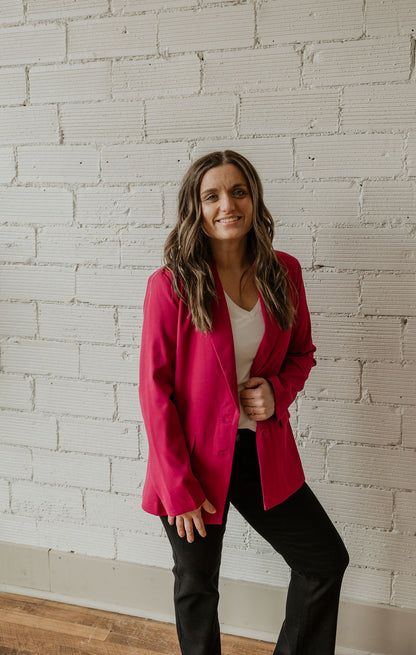 ROSALYN MAGENTA BLAZER