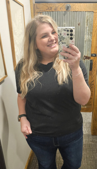 KELSI CURVY BOXY FIT BASIC TEE 5 COLOR OPTIONS