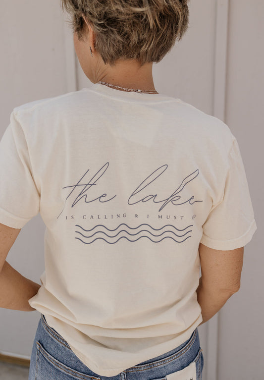 THE LAKE IS CALLING GRAPHIC TEE