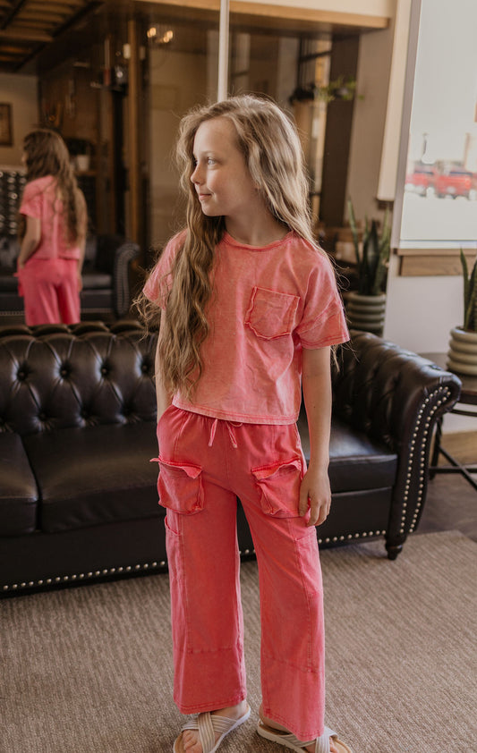 NICOLE GIRLS CARGO PANTS 2 COLOR OPTIONS