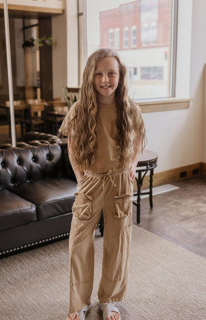 NICOLE GIRLS CARGO PANTS 2 COLOR OPTIONS