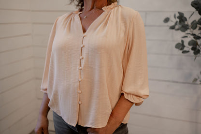 JAYLA BUTTON DOWN BLOUSE 2 color options