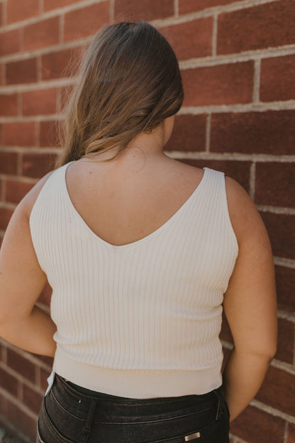 CAMDYN VNECK RIBBED TANK TOP