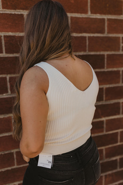 CAMDYN VNECK RIBBED TANK TOP