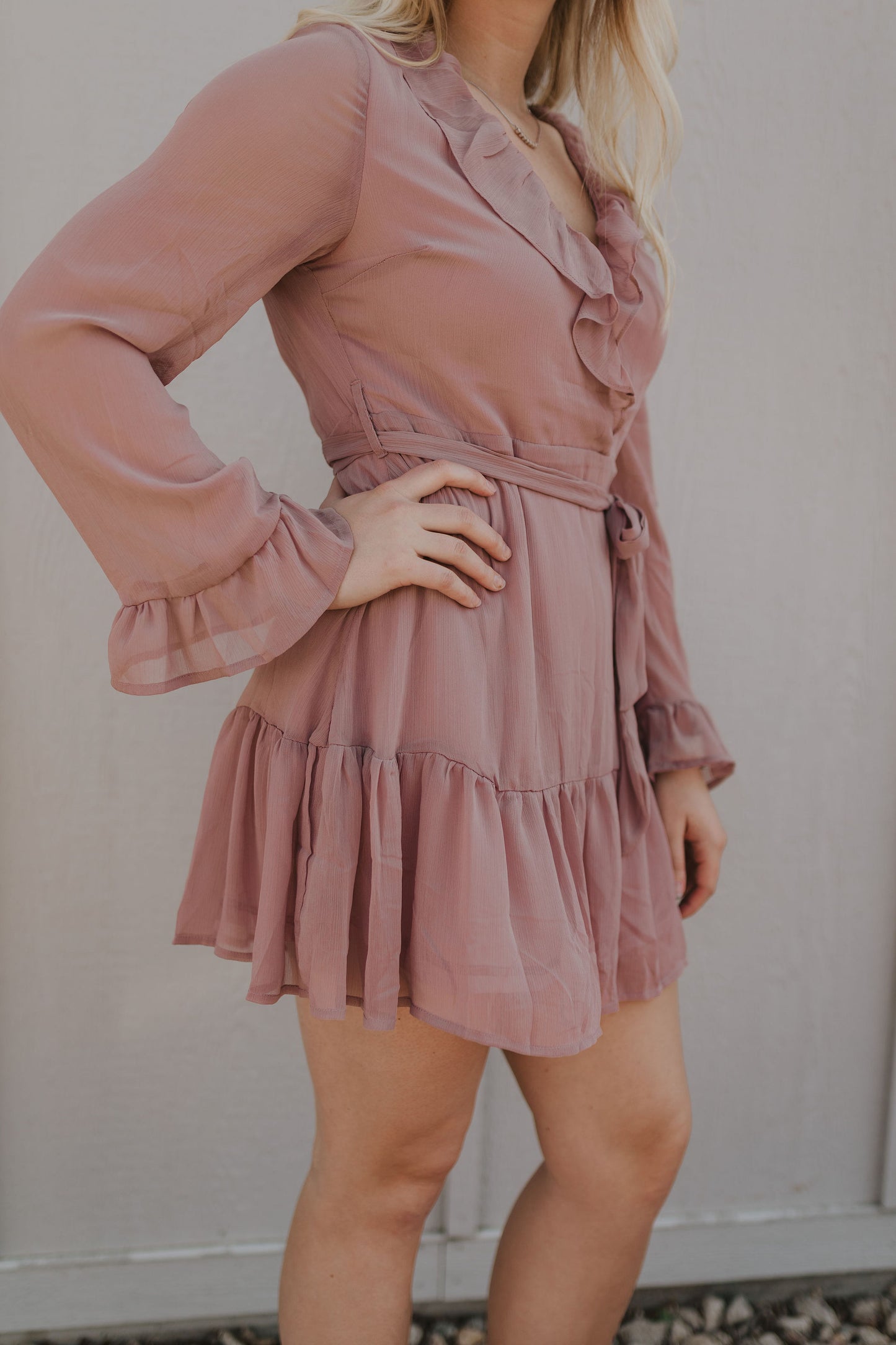 JAYLEN RUFFLED DRESS BY IVY & CO