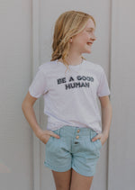 BE A GOOD HUMAN YOUTH GRAPHIC TEE
