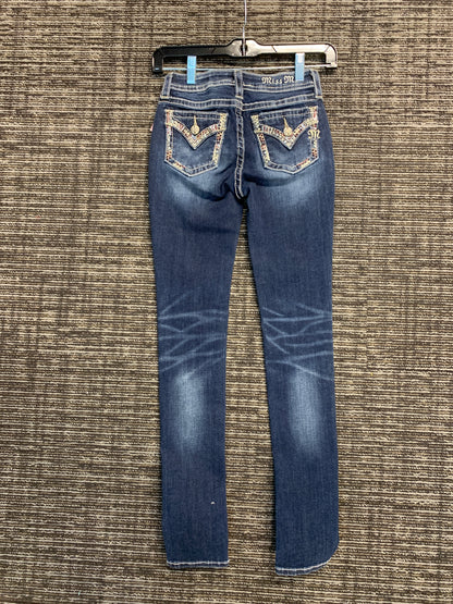 Girls super skinny embellished jean