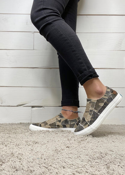 Natural camo marley sneaker